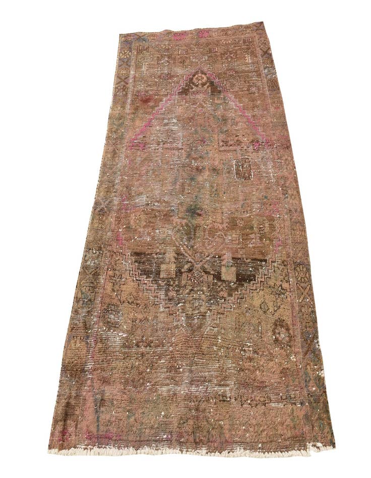 Detail image of 4' x 6' 4 Hand Knotted Ultra Vintage Persian Wool Rug