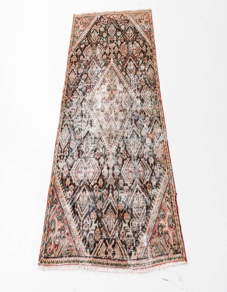 Detail image of 3' 3 x 5' 8  Hand Knotted Ultra Vintage Persian Wool Rug