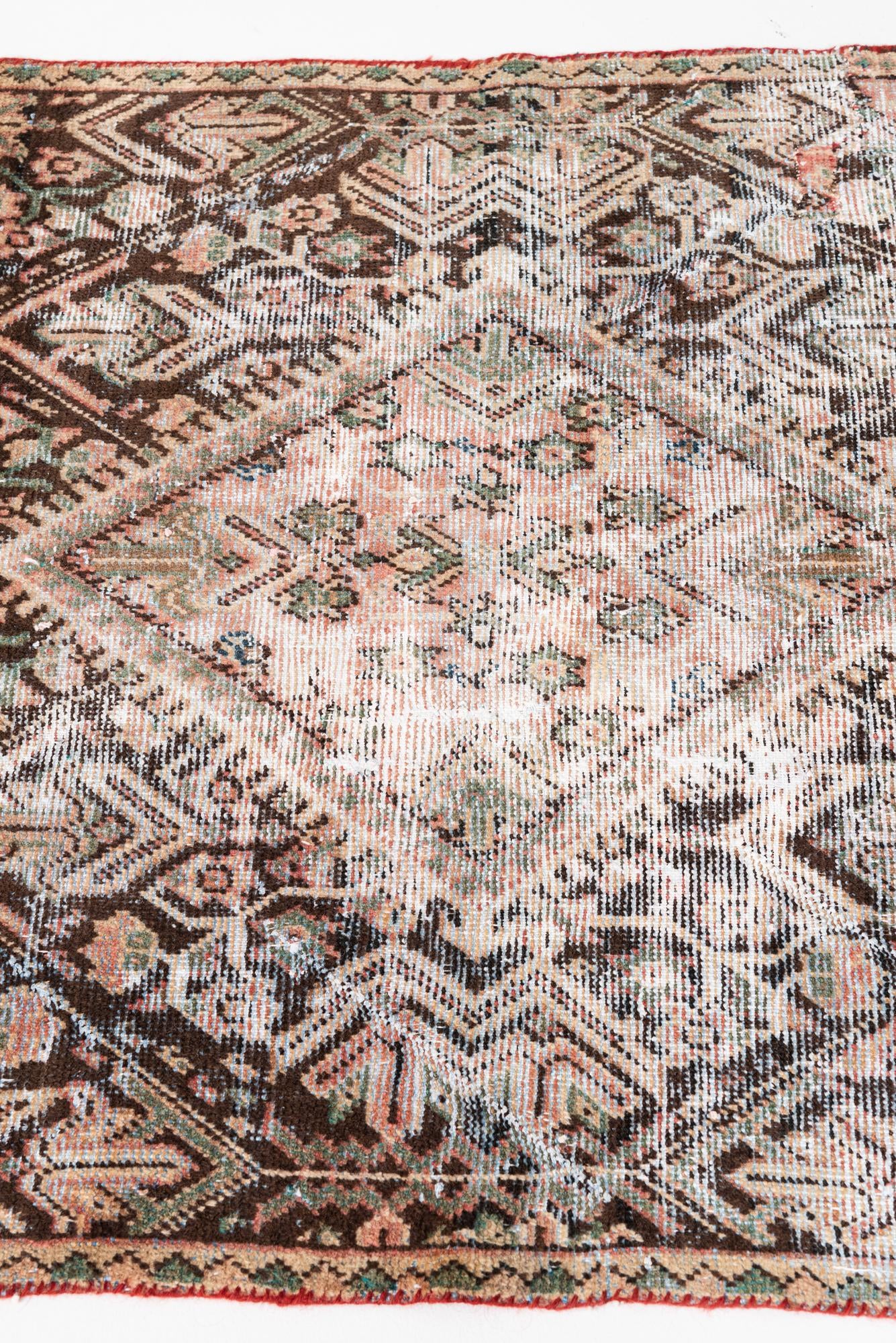 3' 3 x 5' 8 Hand Knotted Ultra Vintage Persian Wool Rug