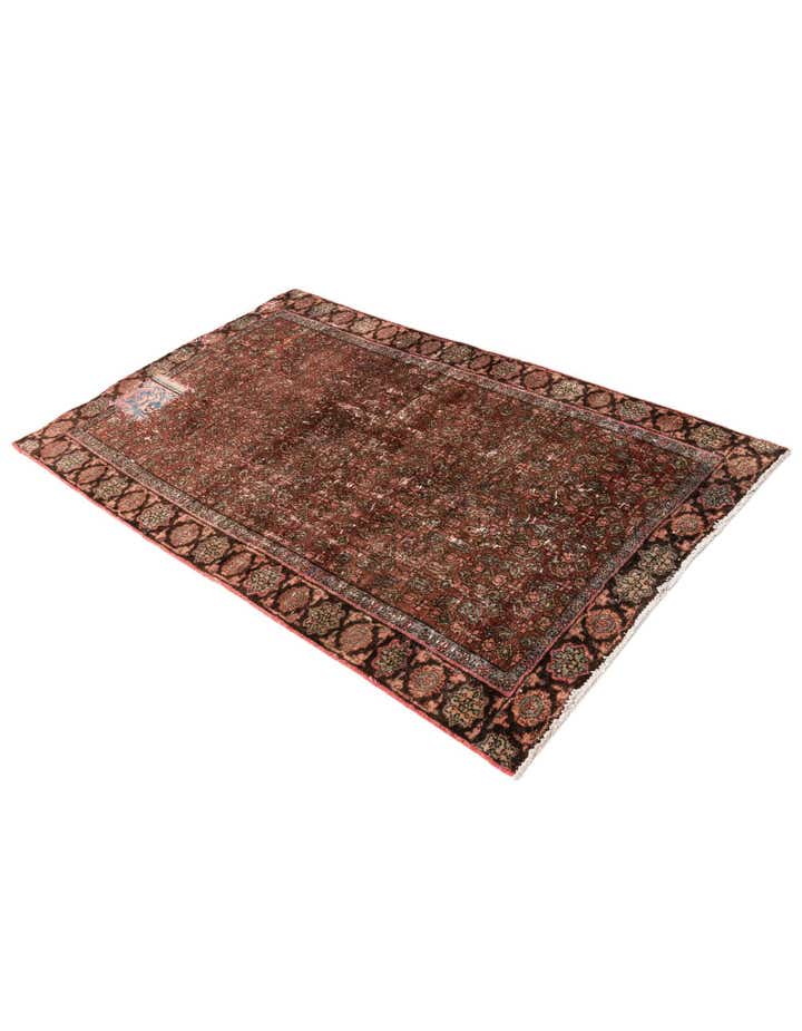 4' x 6' 3 Hand Knotted Ultra Vintage Persian Wool Rug