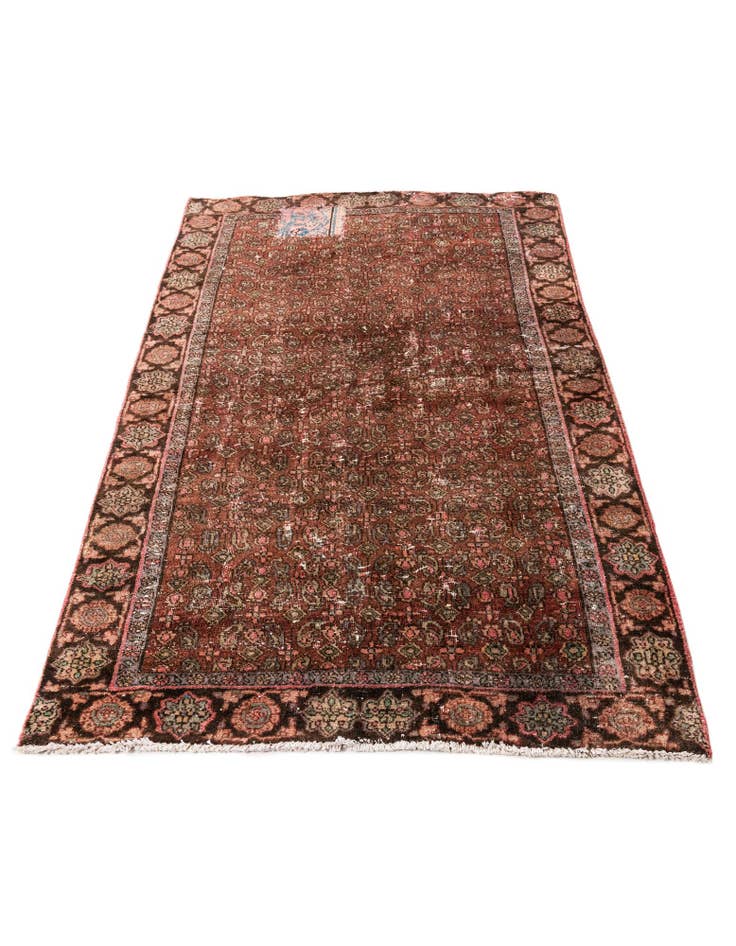 Detail image of 4' x 6' 3 Hand Knotted Ultra Vintage Persian Wool Rug