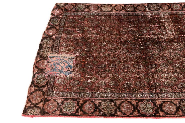 Detail image of 4' x 6' 3 Hand Knotted Ultra Vintage Persian Wool Rug