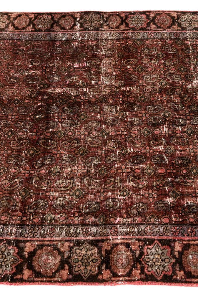 4' x 6' 3 Hand Knotted Ultra Vintage Persian Wool Rug
