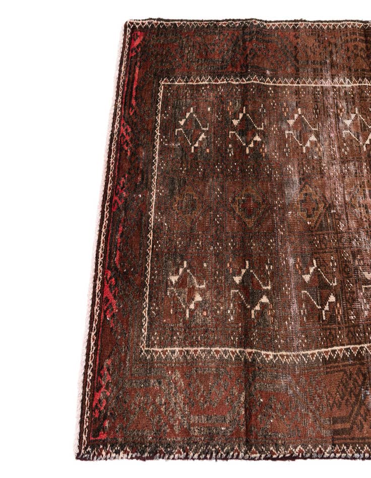 Detail image of 3' x 5' 4  Hand Knotted Ultra Vintage Persian Wool Rug