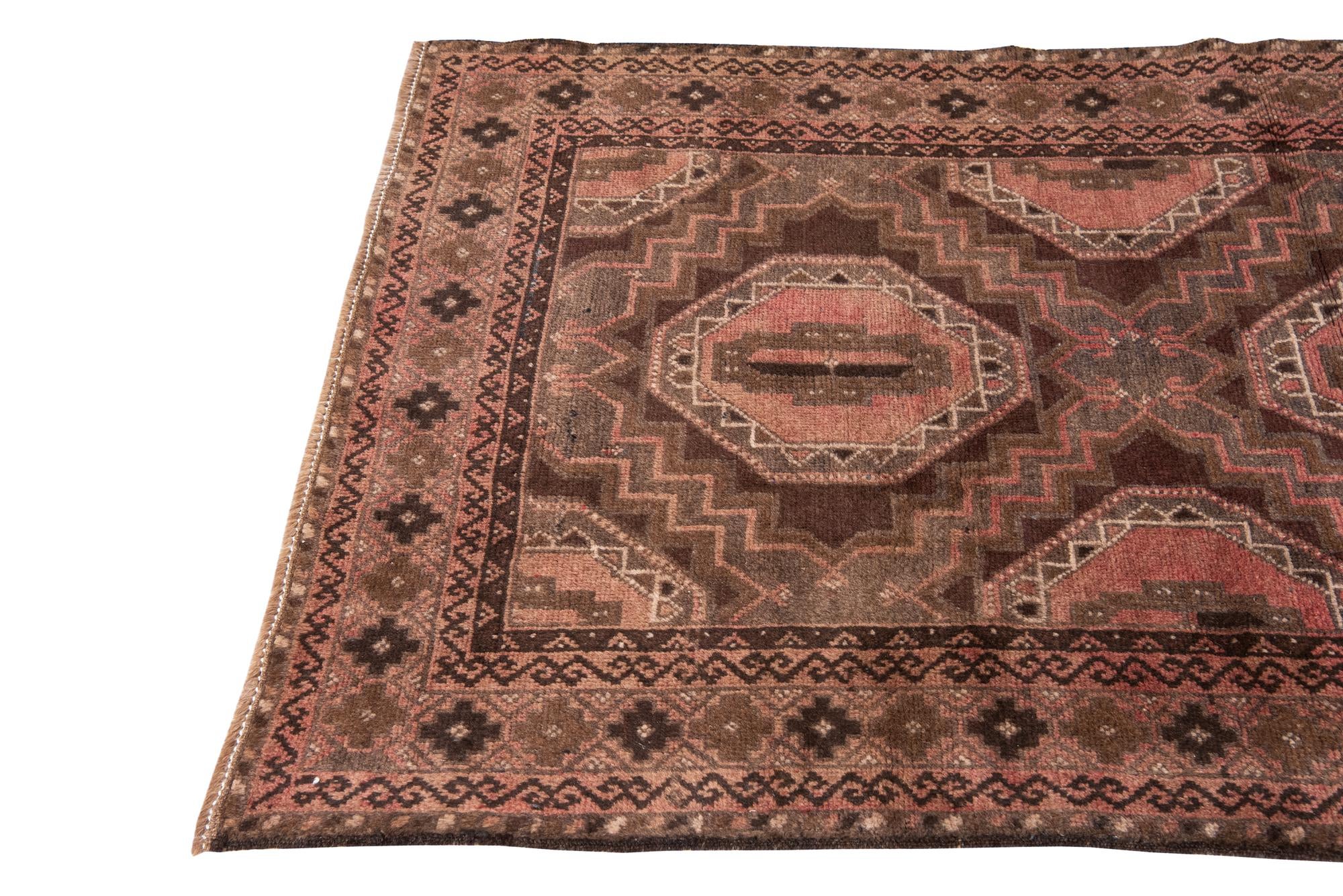 3' 6 x 6' 4 Hand Knotted Ultra Vintage Persian Wool Rug