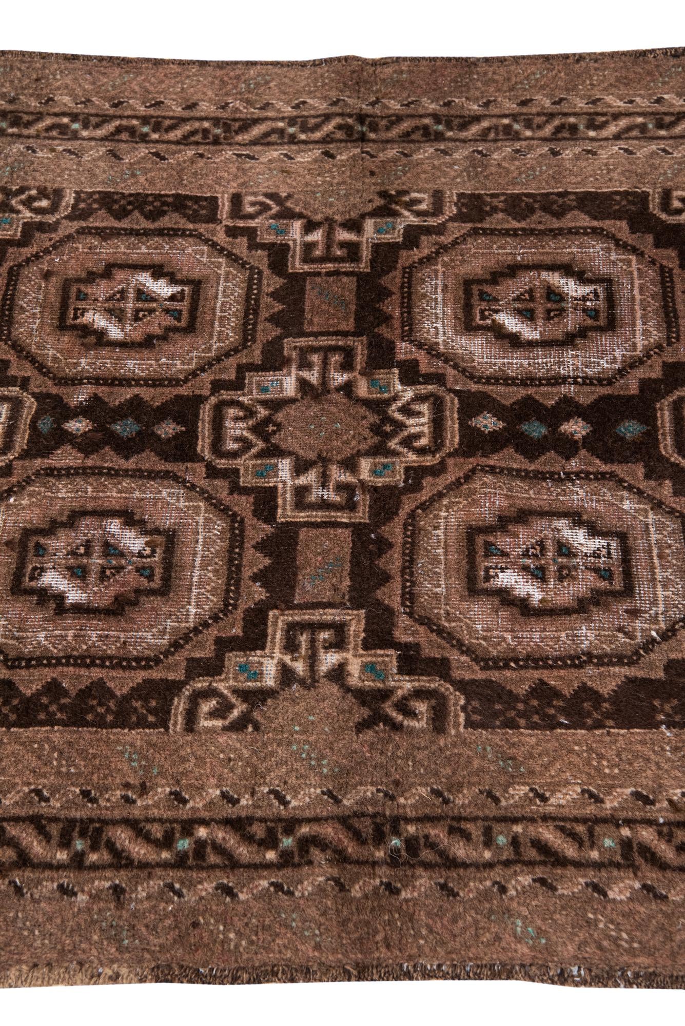 3' 5 x 6' 5 Hand Knotted Ultra Vintage Persian Wool Rug