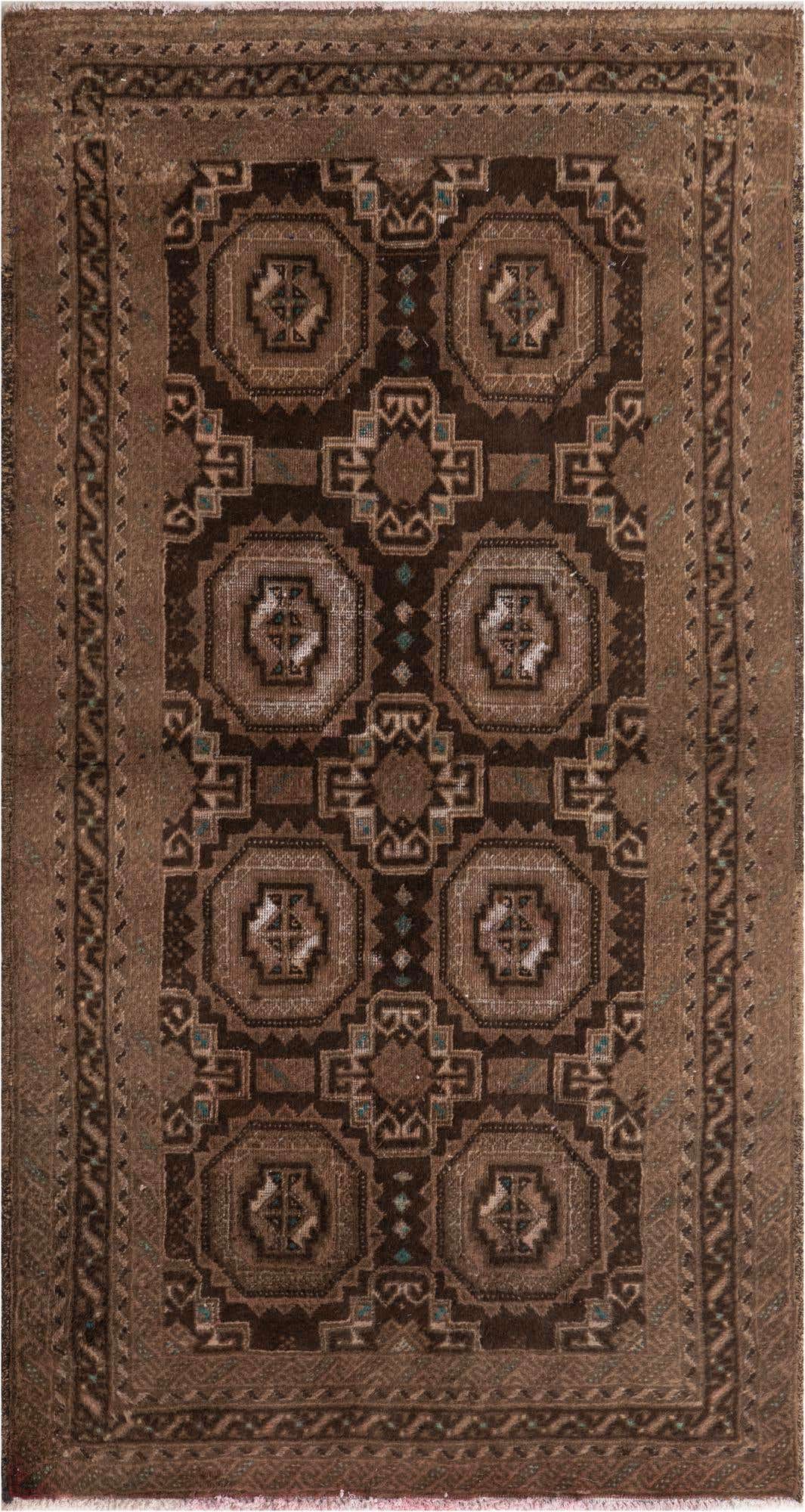 3' 5 x 6' 5 Hand Knotted Ultra Vintage Persian Wool Rug