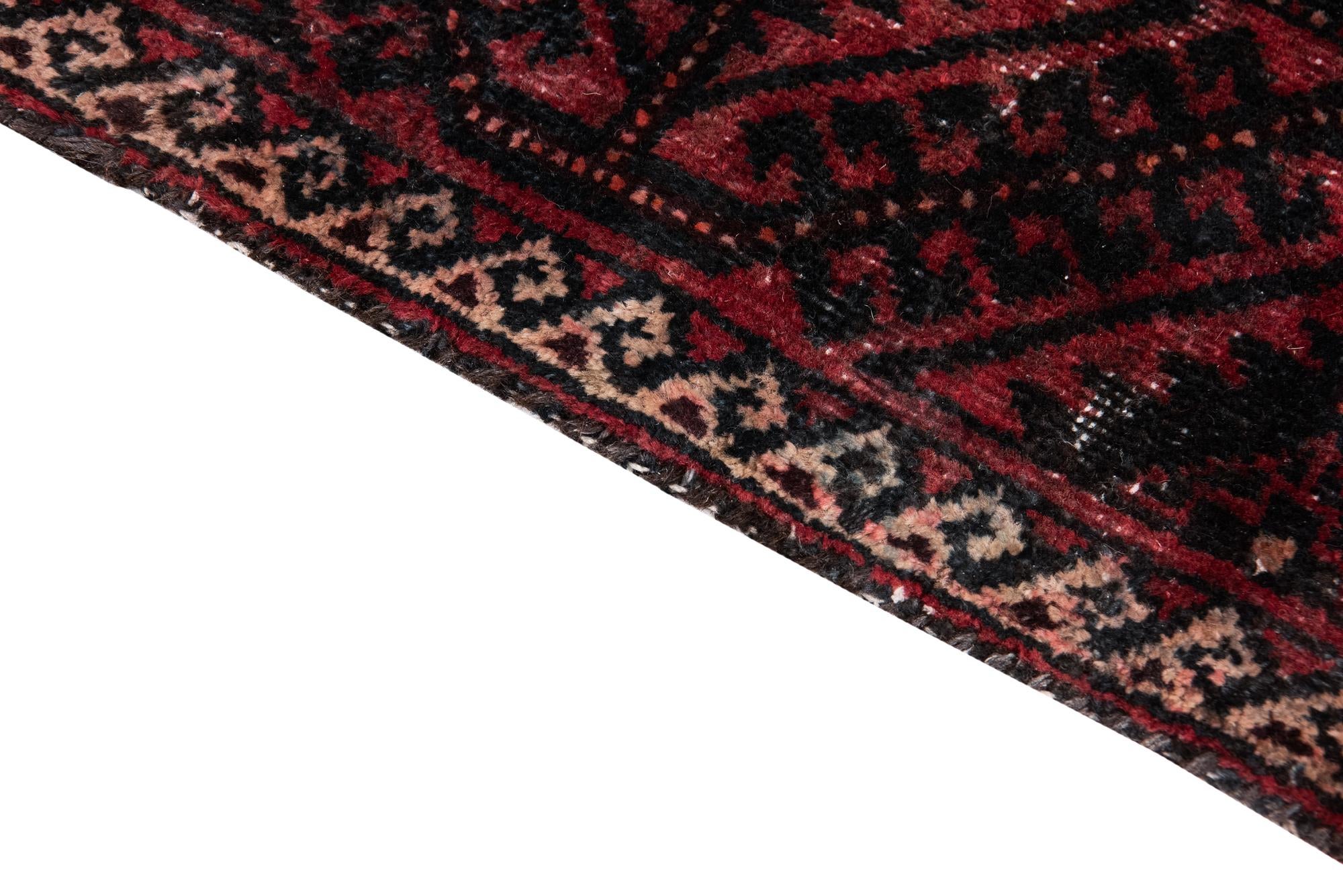 3' 9 x 6' 4 Hand Knotted Ultra Vintage Persian Wool Rug
