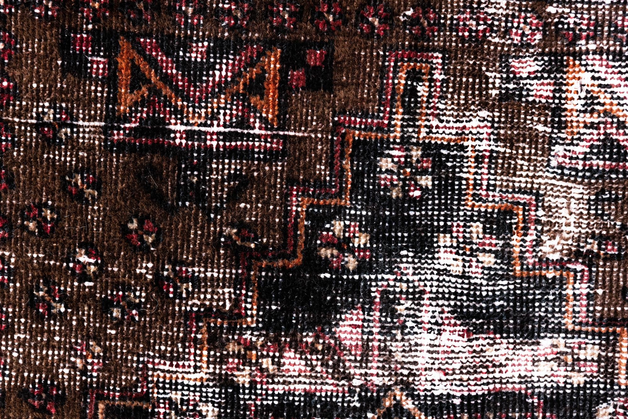 3' 9 x 6' 4 Hand Knotted Ultra Vintage Persian Wool Rug