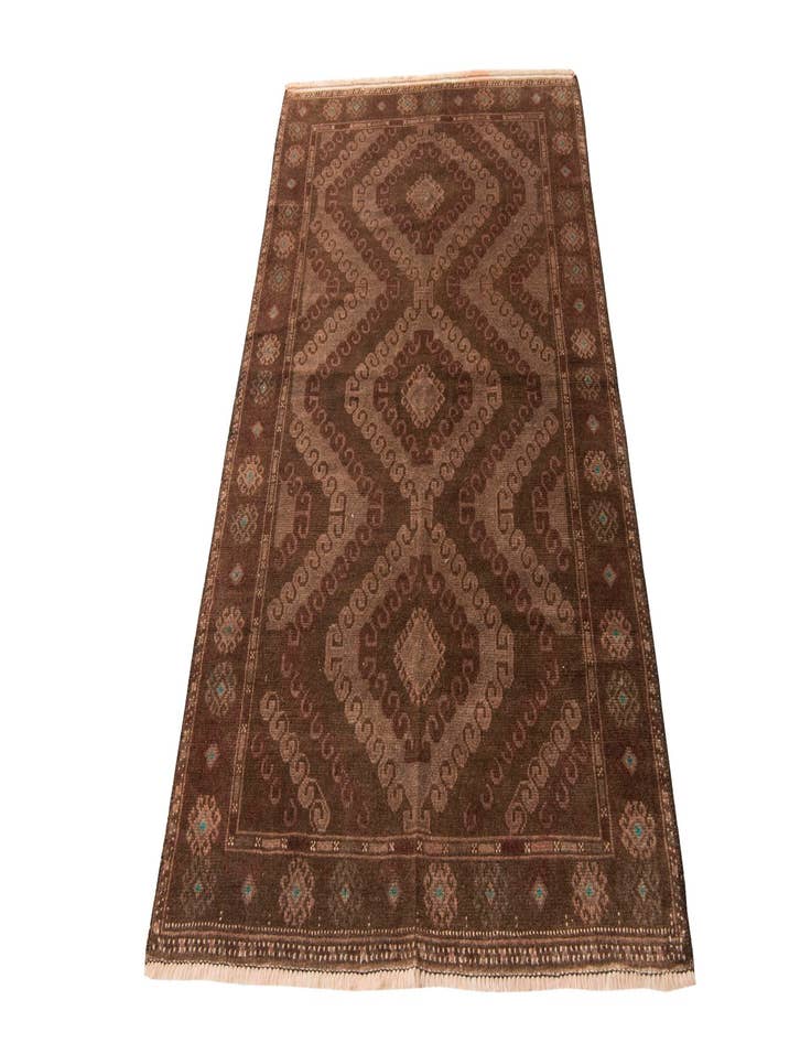 Detail image of 3' 9 x 6' 2  Hand Knotted Ultra Vintage Persian Wool Rug