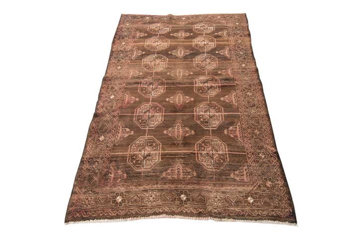 3' 7 x 6' 4 Hand Knotted Ultra Vintage Persian Wool Rug