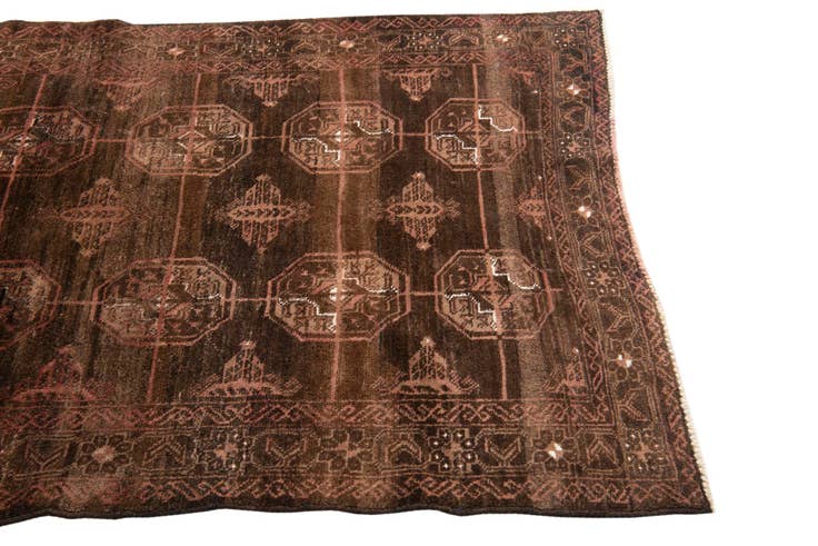 Detail image of 3' 7 x 6' 4 Hand Knotted Ultra Vintage Persian Wool Rug
