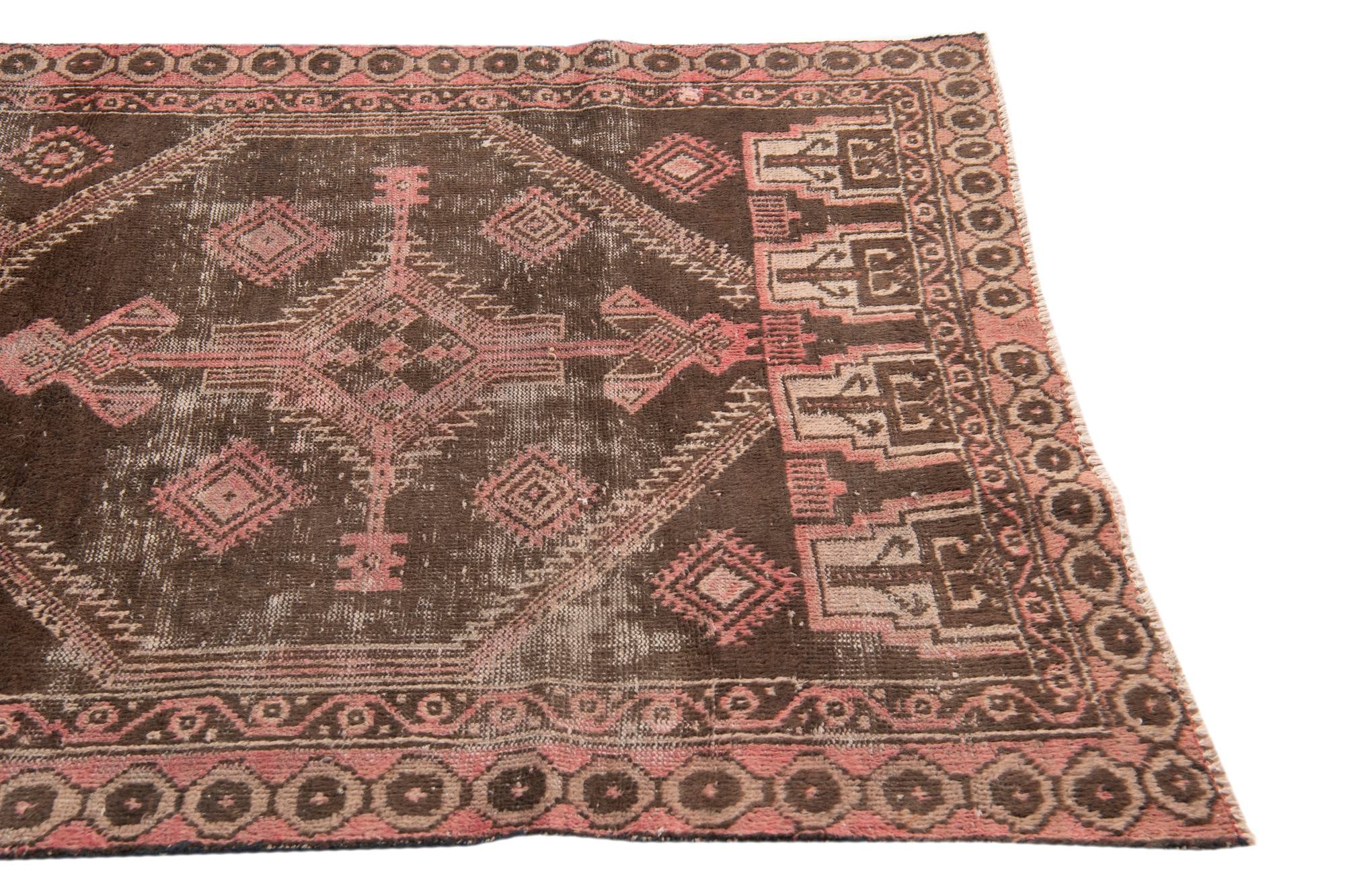 3' 8 x 6' 7 Hand Knotted Ultra Vintage Persian Wool Rug