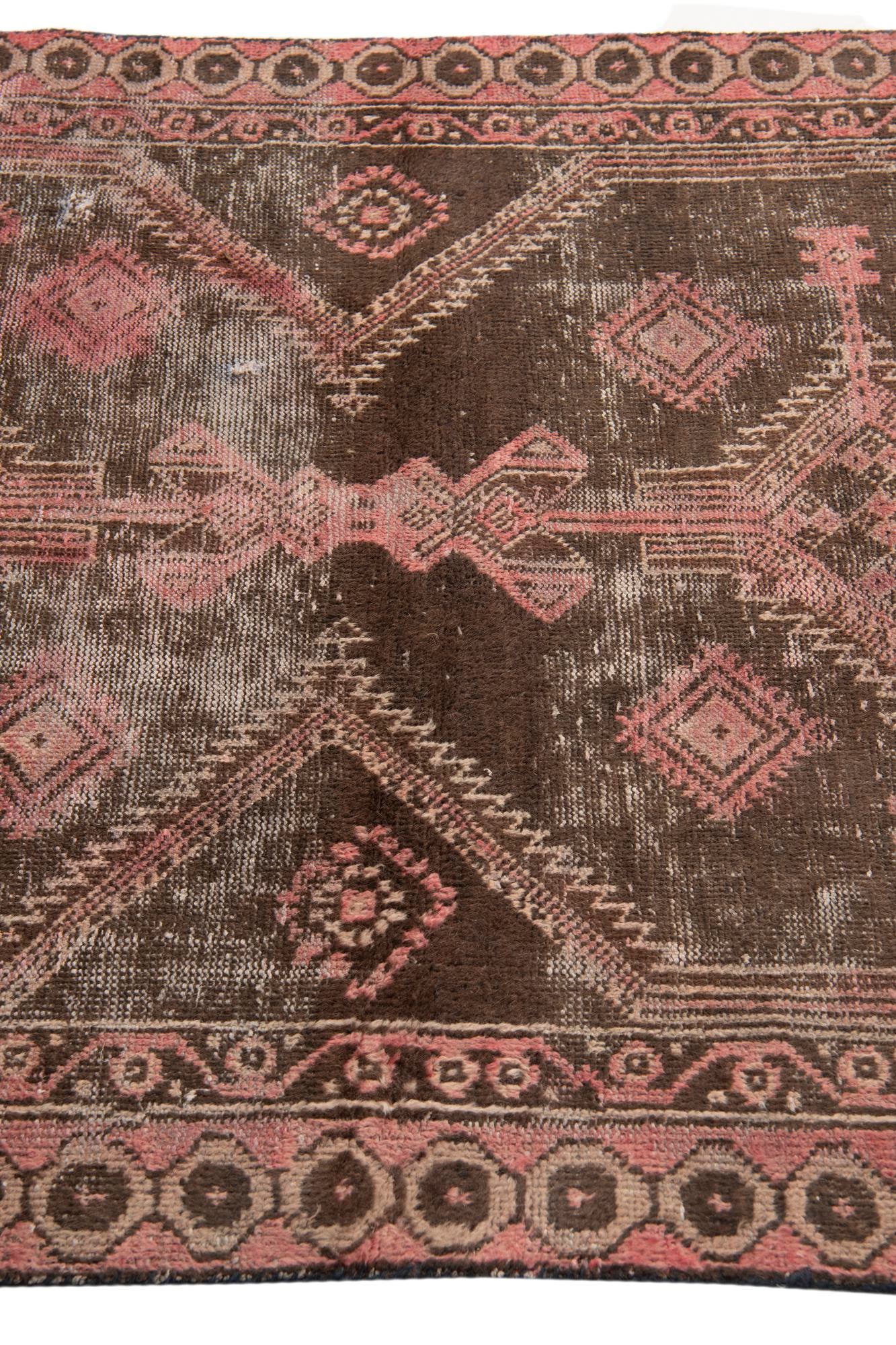 3' 8 x 6' 7 Hand Knotted Ultra Vintage Persian Wool Rug