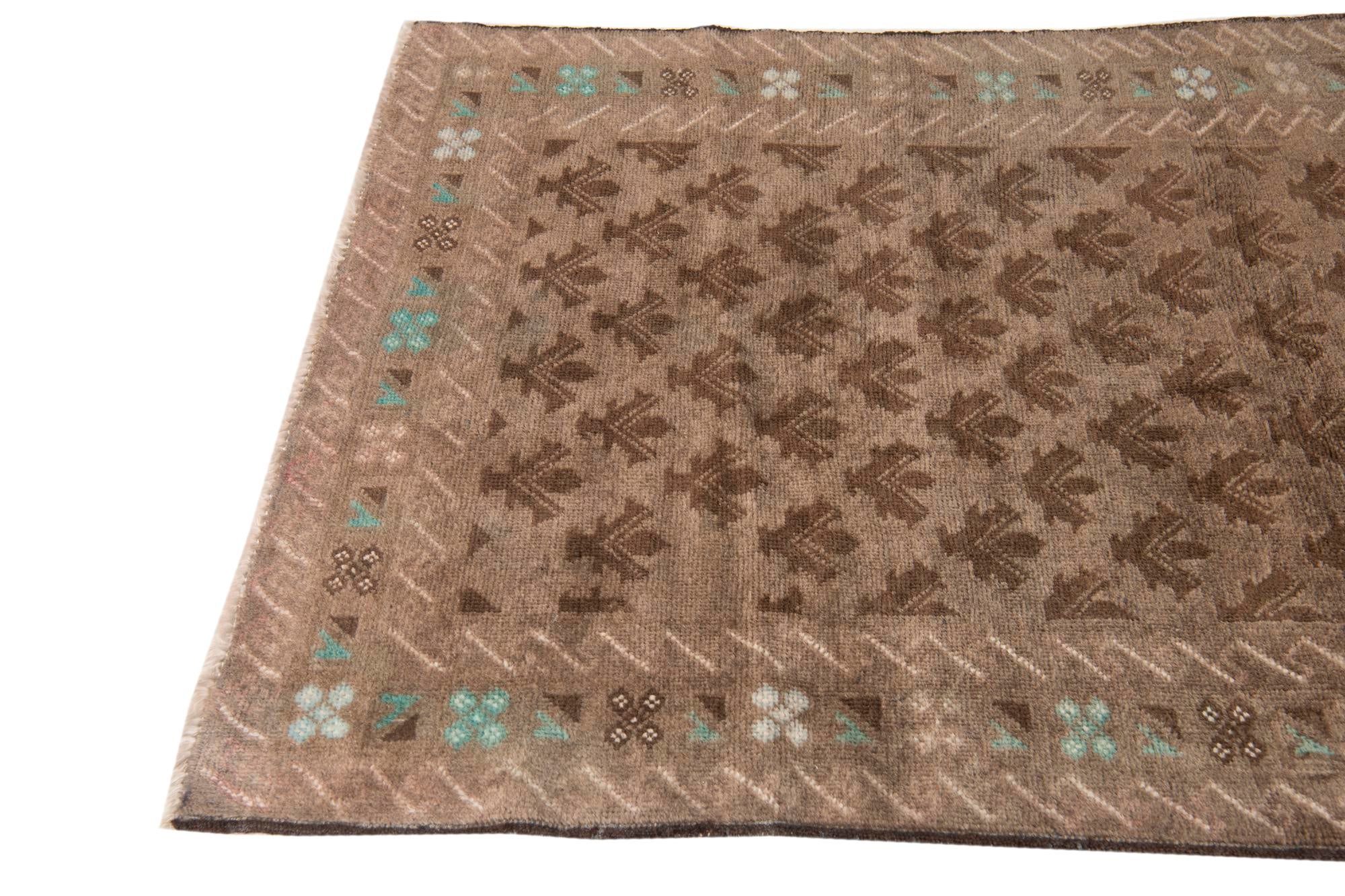 3' 6 x 6' 3 Hand Knotted Ultra Vintage Persian Wool Rug
