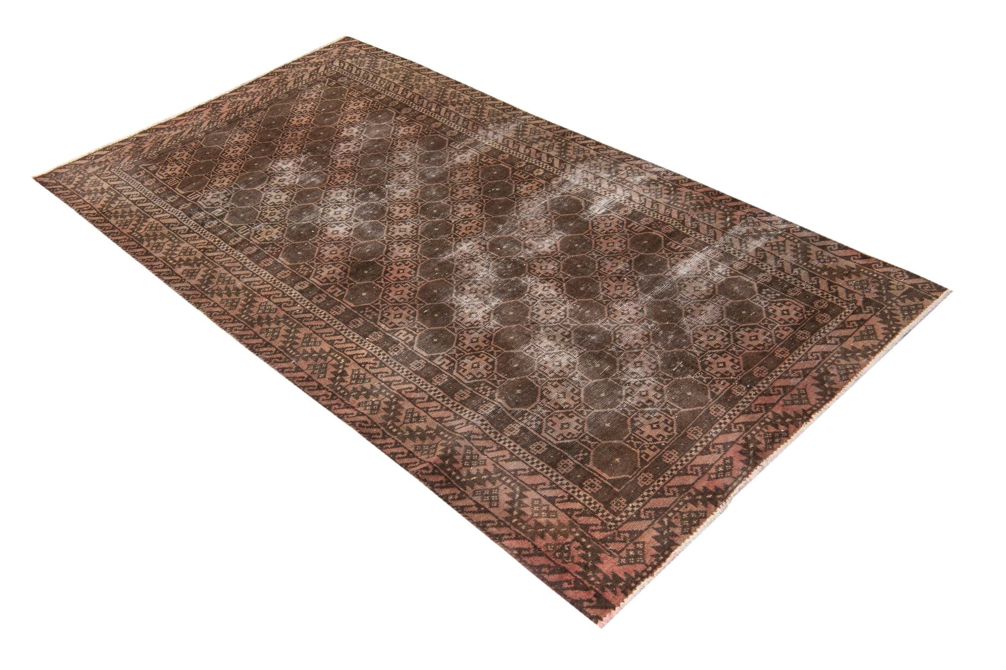3' 6 x 6' 3 Hand Knotted Ultra Vintage Persian Wool Rug