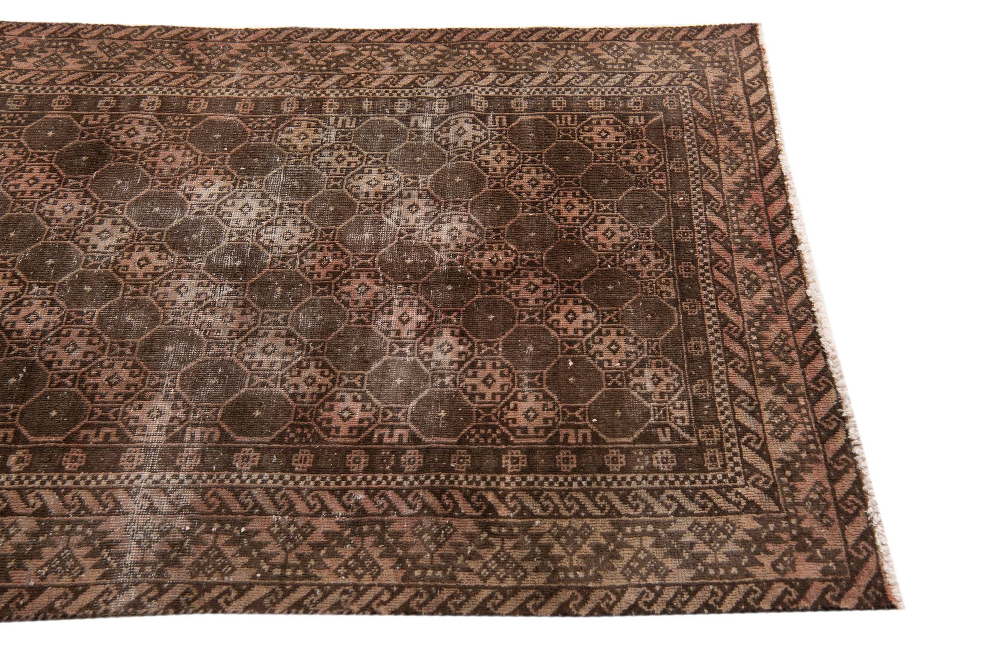 3' 6 x 6' 3 Hand Knotted Ultra Vintage Persian Wool Rug