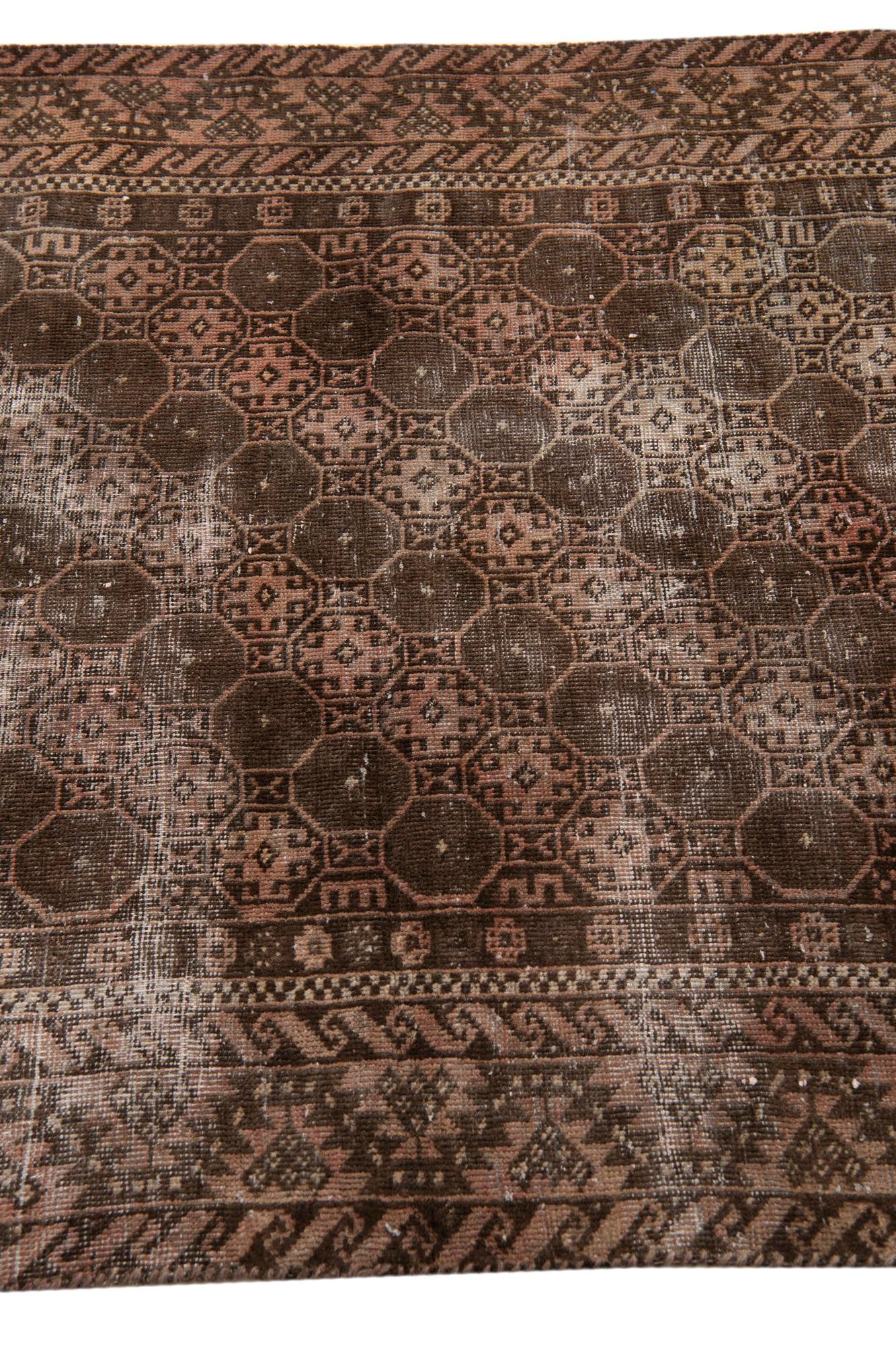 3' 6 x 6' 3 Hand Knotted Ultra Vintage Persian Wool Rug