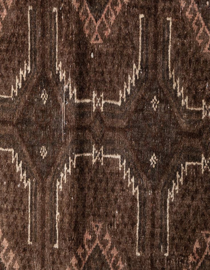 Detail image of 3' 7 x 6' 9  Hand Knotted Ultra Vintage Persian Wool Rug