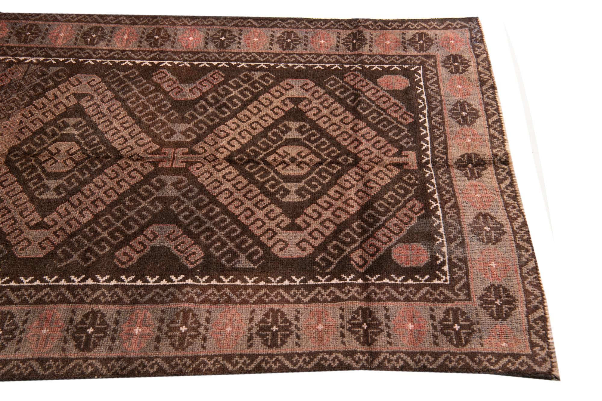 3' 4 x 6' 1 Hand Knotted Ultra Vintage Persian Wool Rug