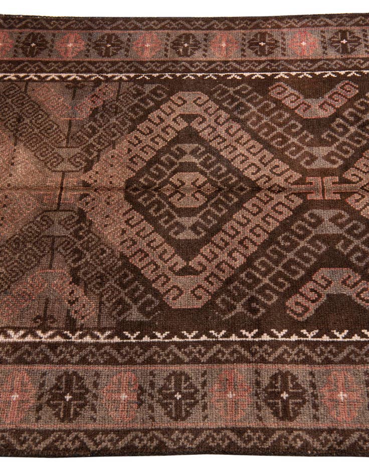 Detail image of 3' 4 x 6' 1  Hand Knotted Ultra Vintage Persian Wool Rug