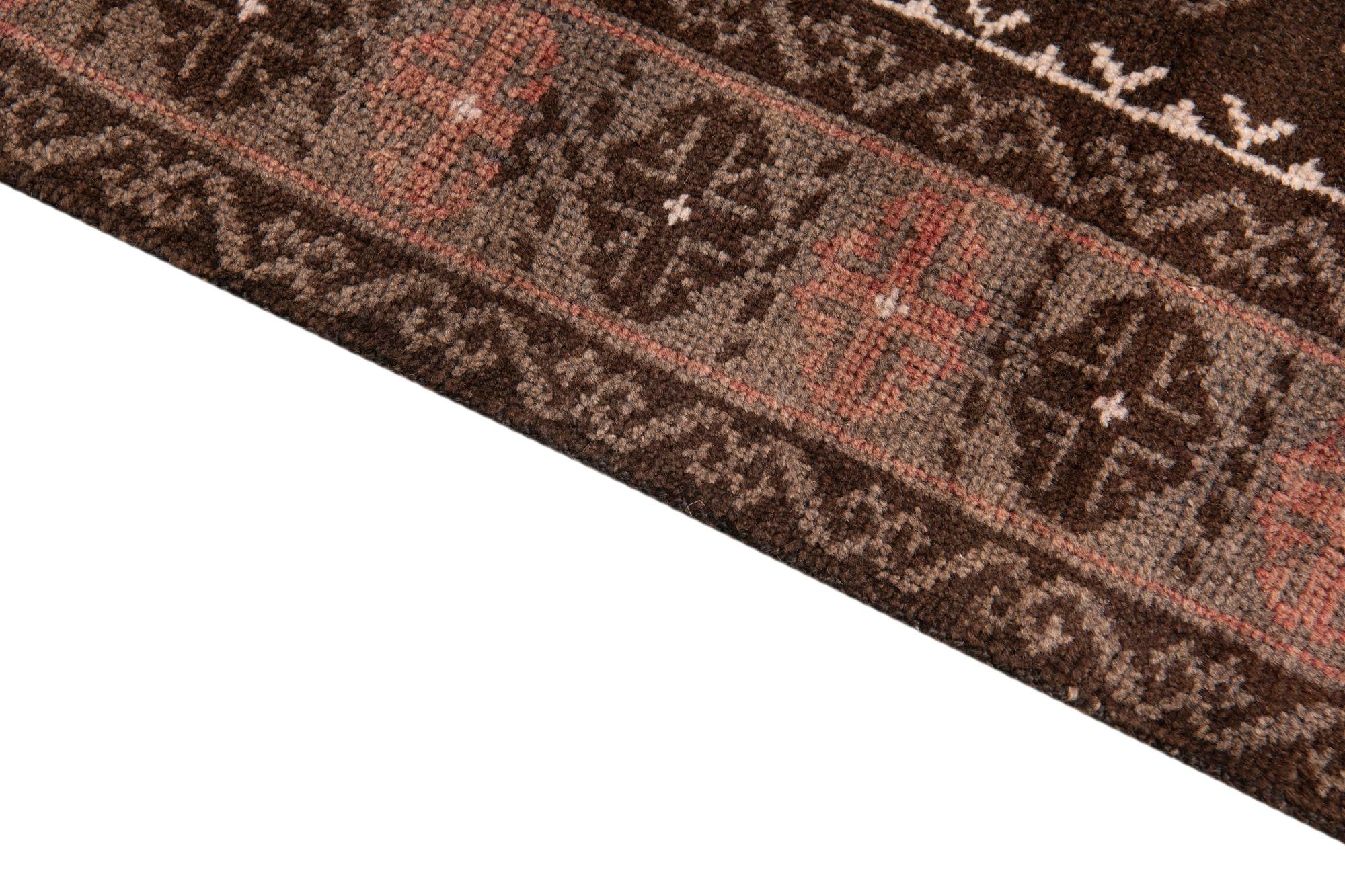 3' 4 x 6' 1 Hand Knotted Ultra Vintage Persian Wool Rug