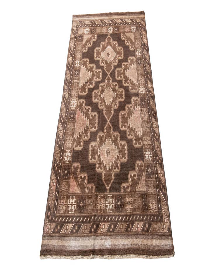 Detail image of 3' 5 x 6' 3  Hand Knotted Ultra Vintage Persian Wool Rug