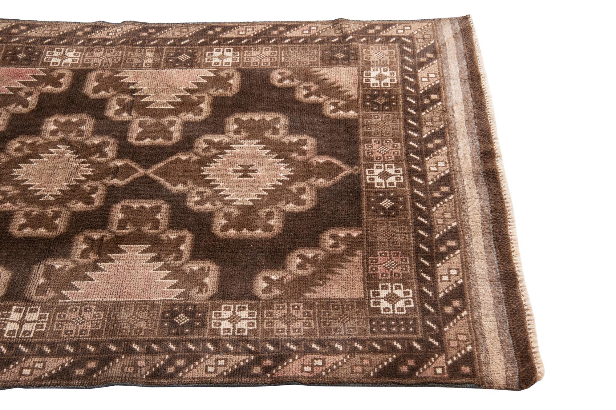 3' 5 x 6' 3 Hand Knotted Ultra Vintage Persian Wool Rug