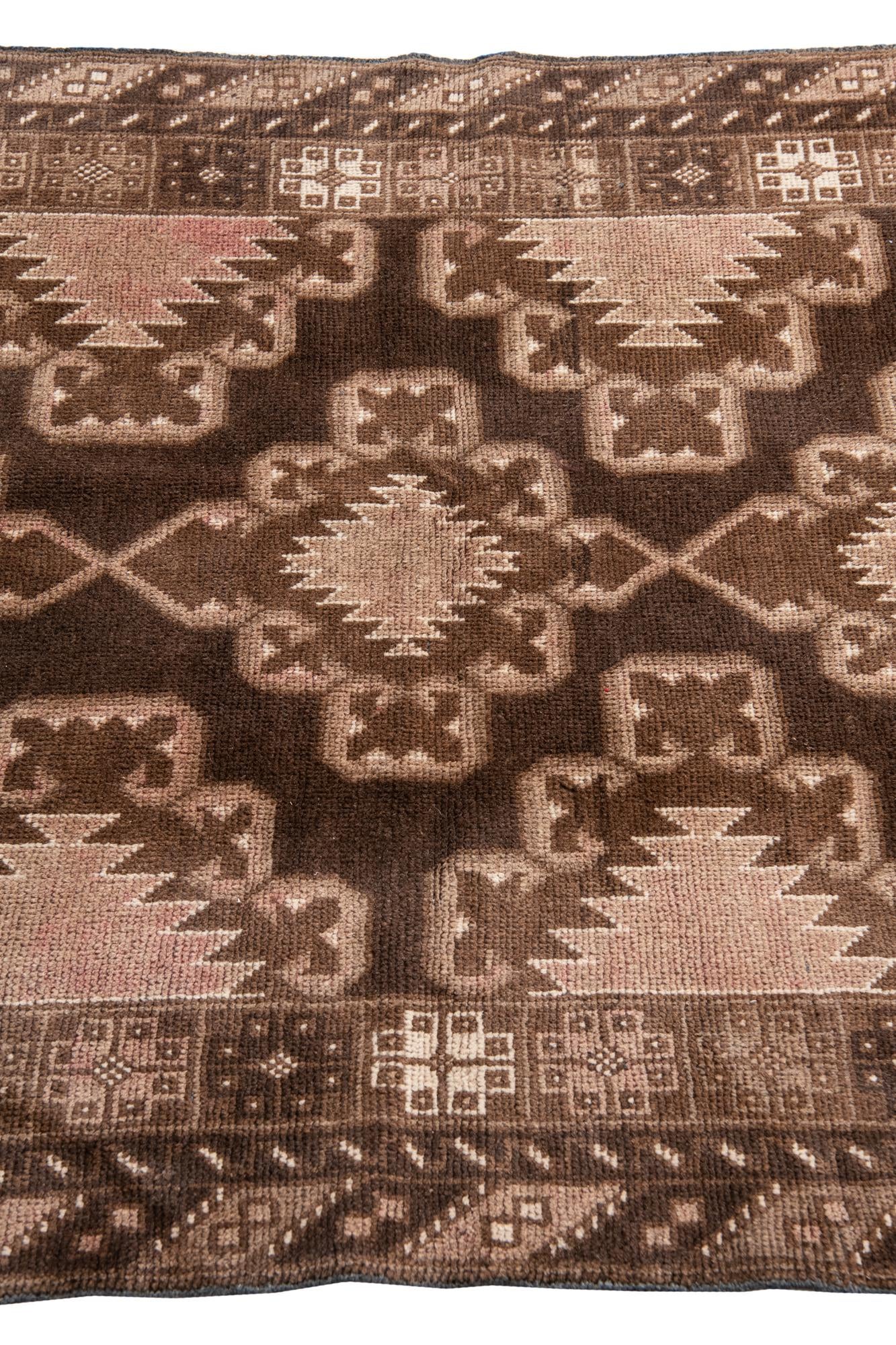 3' 5 x 6' 3 Hand Knotted Ultra Vintage Persian Wool Rug