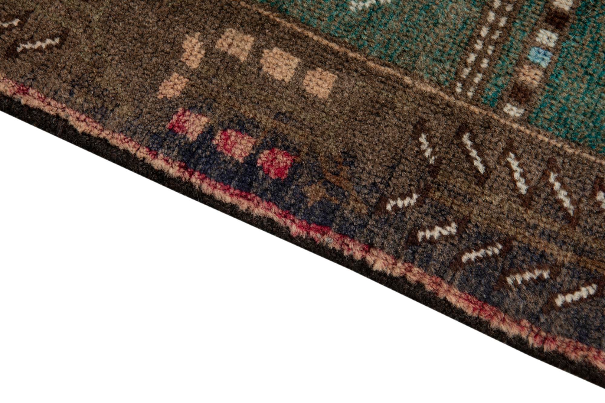 3' 10 x 6' 3 Hand Knotted Ultra Vintage Persian Wool Rug