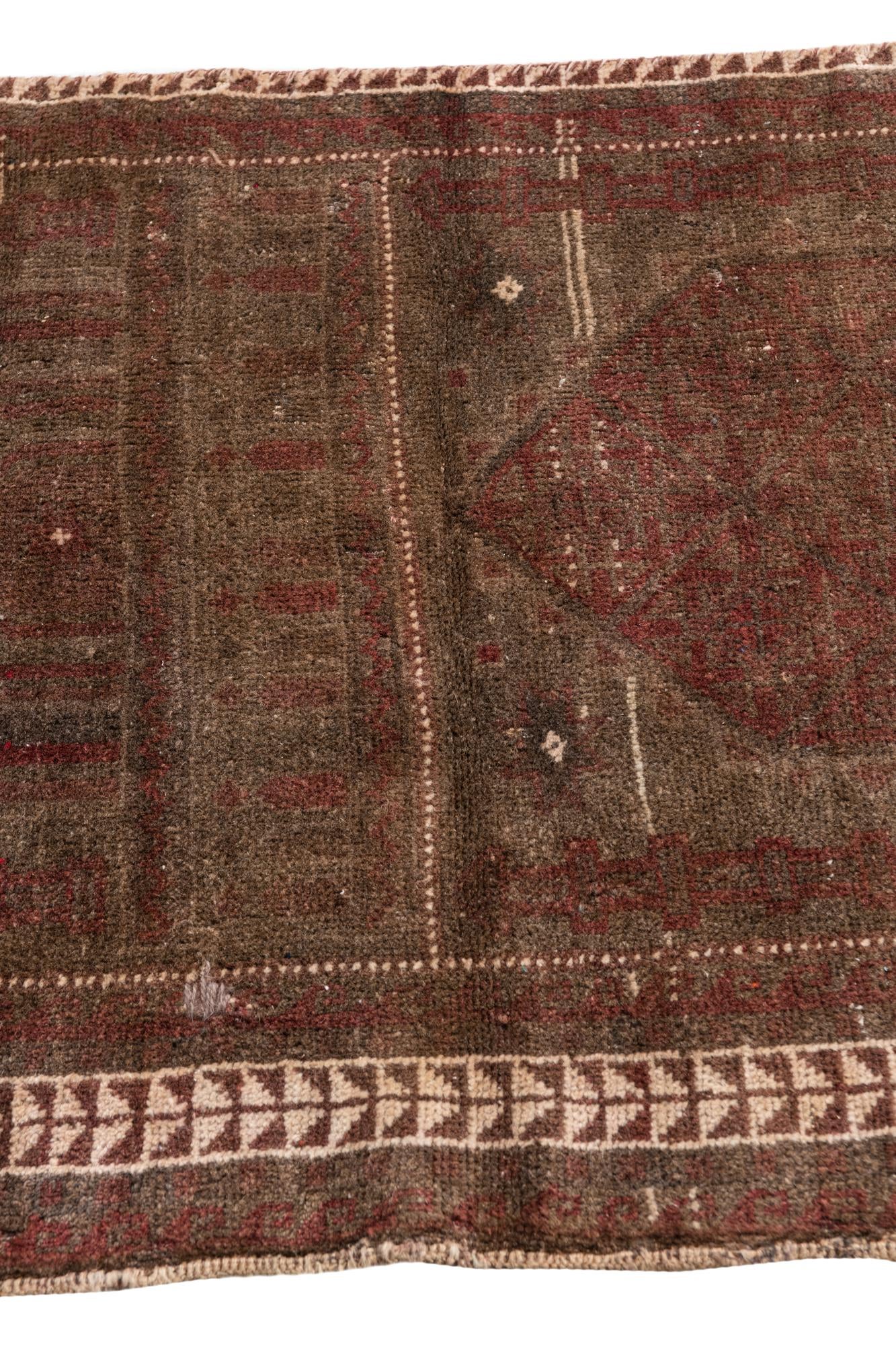 2' 7 x 4' 5 Hand Knotted Ultra Vintage Persian Wool Rug