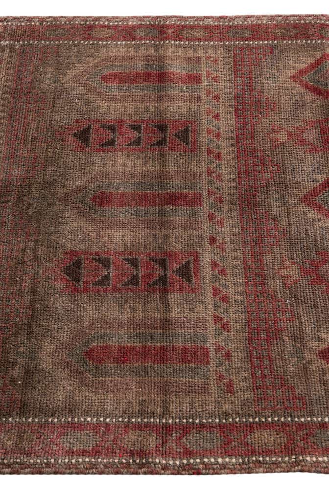 3' 2 x 4' 8 Hand Knotted Ultra Vintage Persian Wool Rug