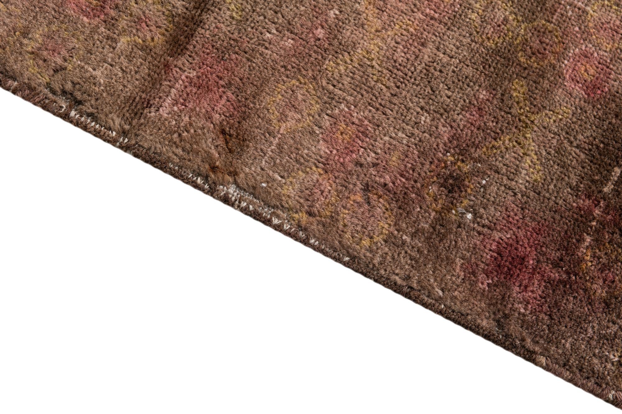3' 7 x 6' Hand Knotted Ultra Vintage Persian Wool Rug