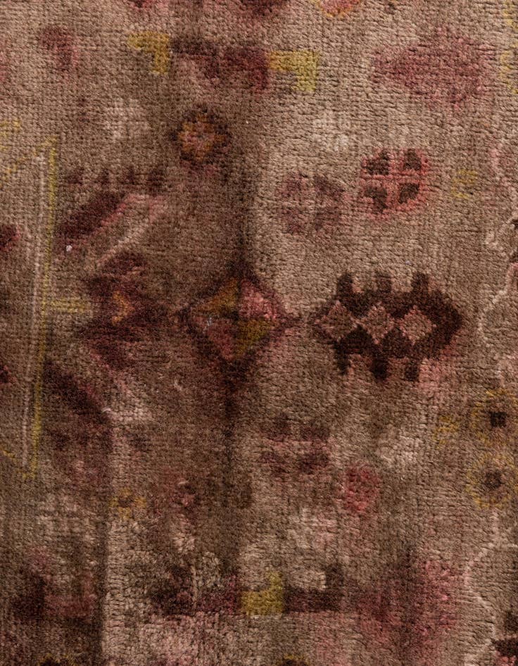 Detail image of 3' 7 x 6'  Hand Knotted Ultra Vintage Persian Wool Rug