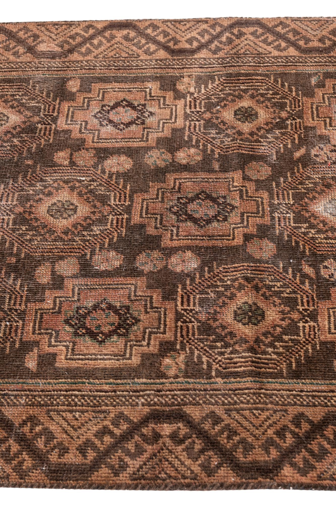 3' 3 x 6' 4 Hand Knotted Ultra Vintage Persian Wool Rug