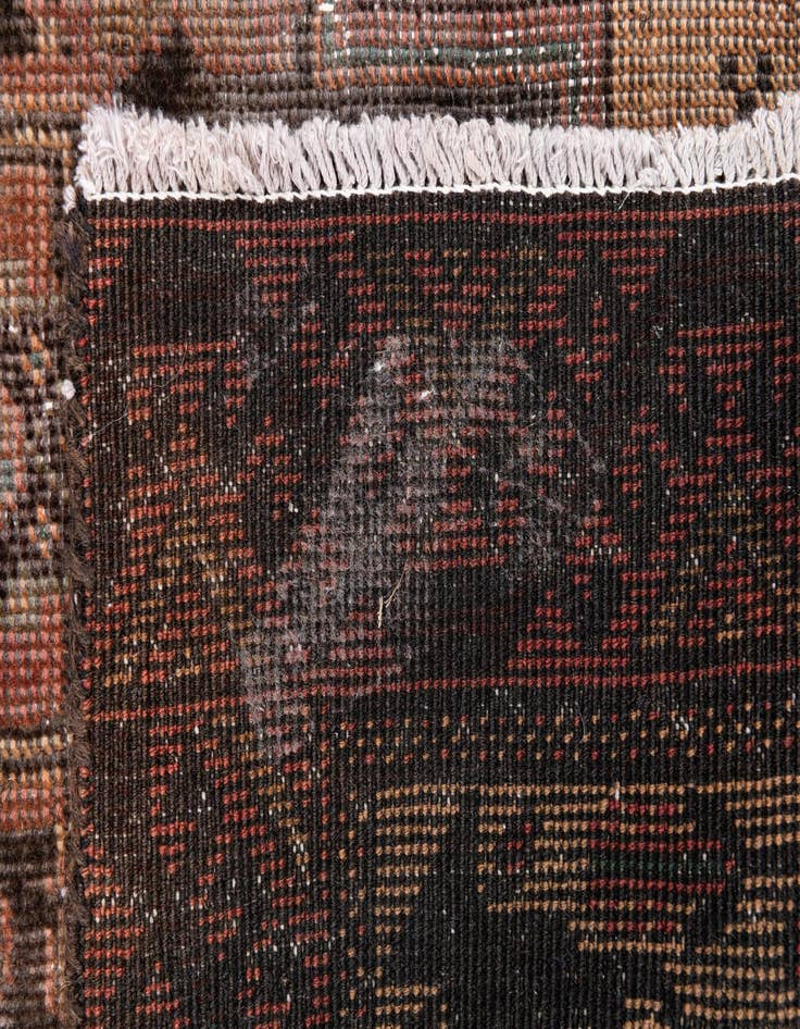 Detail image of 3' 3 x 6' 4  Hand Knotted Ultra Vintage Persian Wool Rug