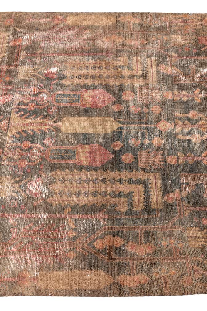 3' 8 x 5' 3 Hand Knotted Ultra Vintage Persian Wool Rug