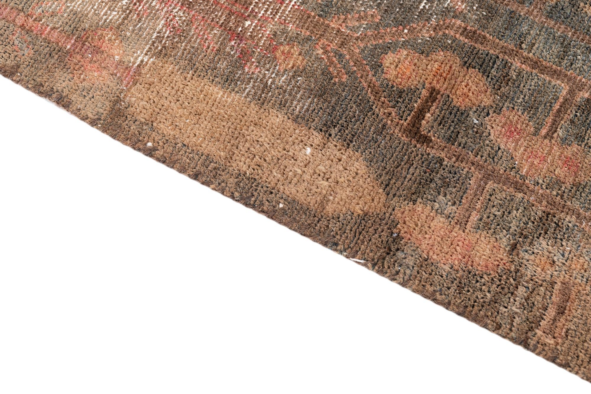 3' 8 x 5' 3 Hand Knotted Ultra Vintage Persian Wool Rug