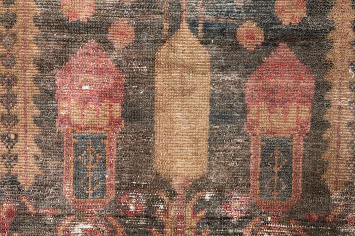 3' 8 x 5' 3 Hand Knotted Ultra Vintage Persian Wool Rug