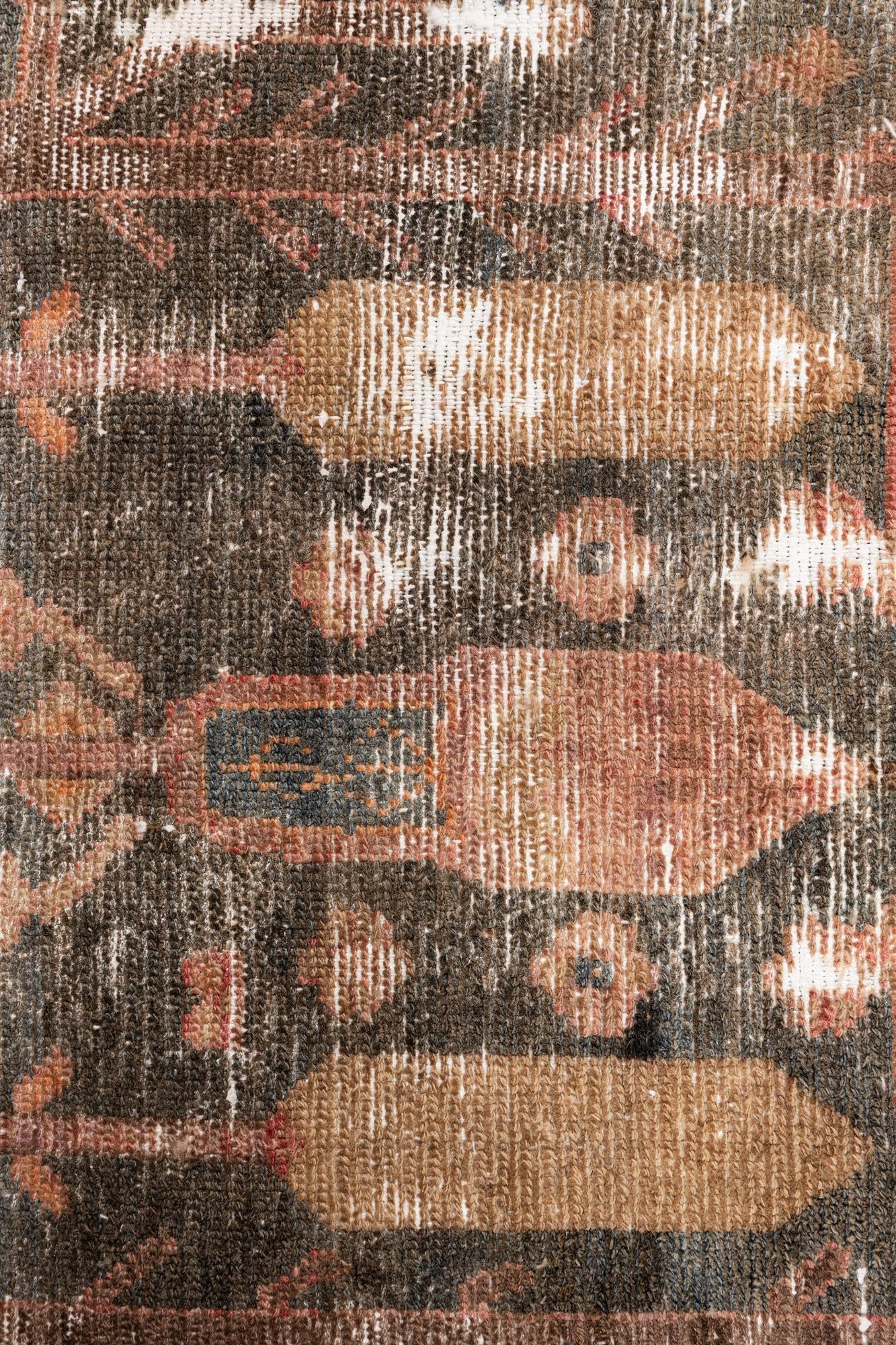 3' 8 x 5' 3 Hand Knotted Ultra Vintage Persian Wool Rug