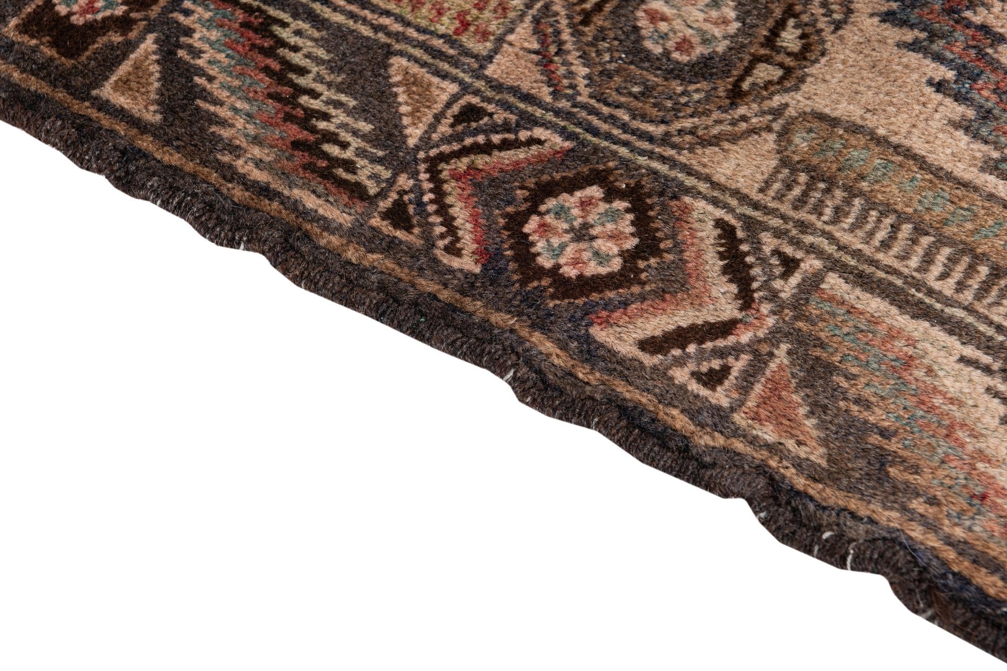 4' 1 x 6' 8 Hand Knotted Ultra Vintage Persian Wool Rug