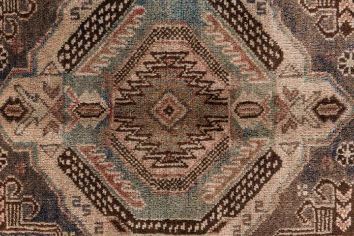 4' 1 x 6' 8 Hand Knotted Ultra Vintage Persian Wool Rug