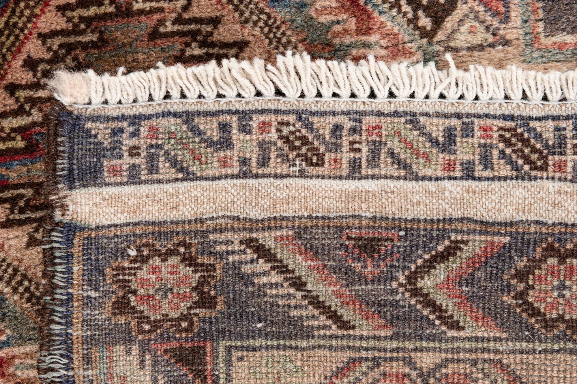 4' 1 x 6' 8 Hand Knotted Ultra Vintage Persian Wool Rug