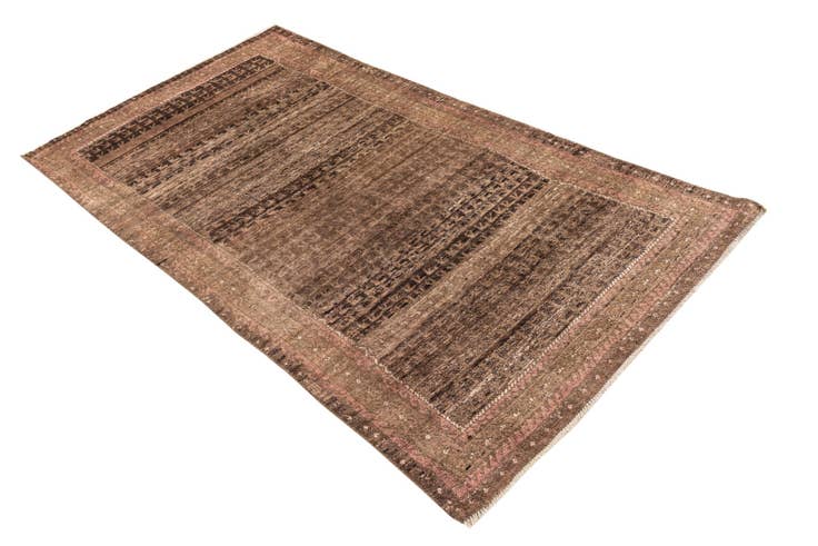 Detail image of 3' 4 x 6' 3 Hand Knotted Ultra Vintage Persian Wool Rug
