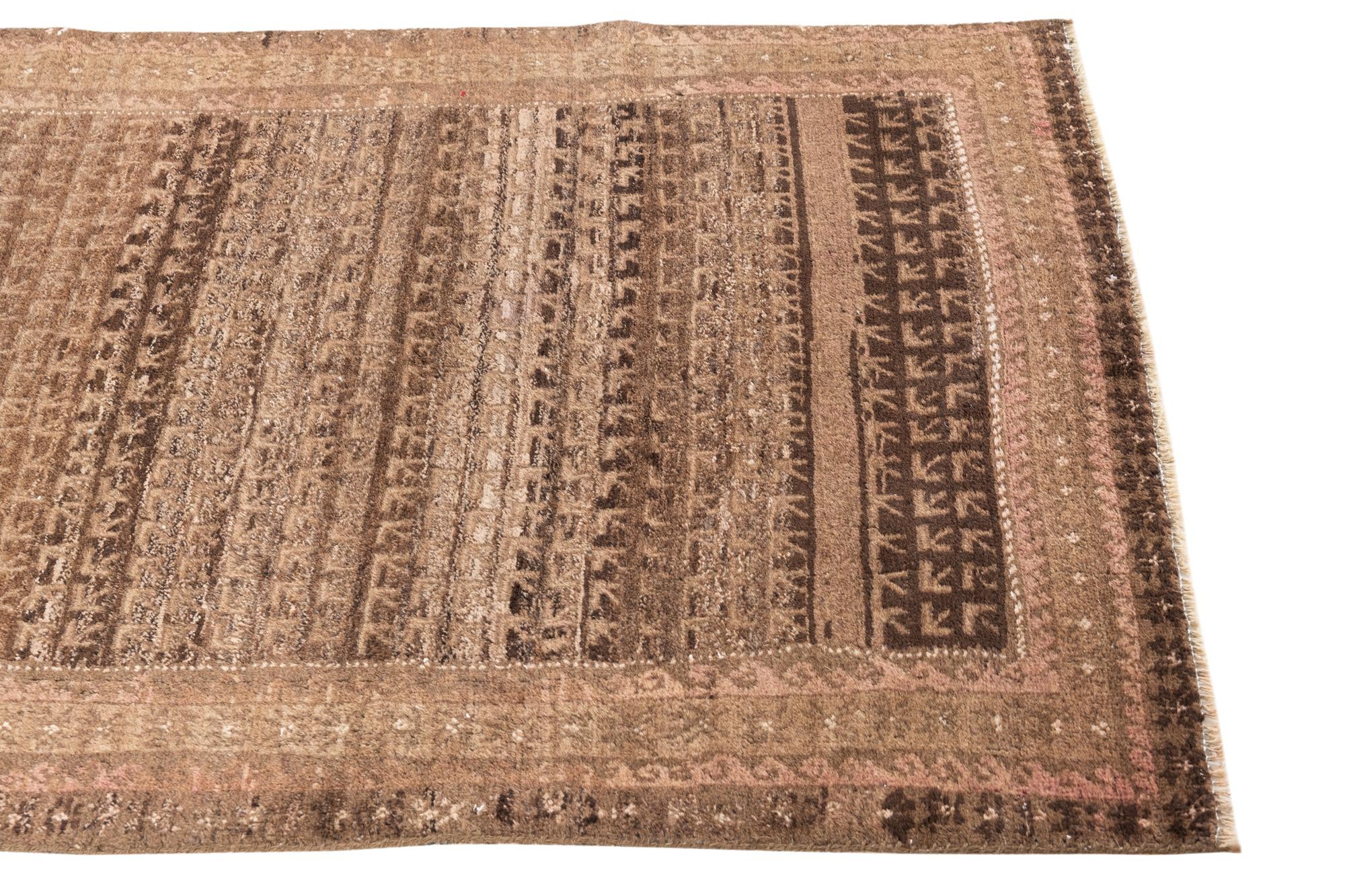 3' 4 x 6' 3 Hand Knotted Ultra Vintage Persian Wool Rug