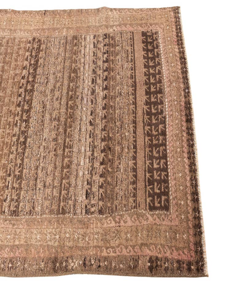 Detail image of 3' 4 x 6' 3  Hand Knotted Ultra Vintage Persian Wool Rug