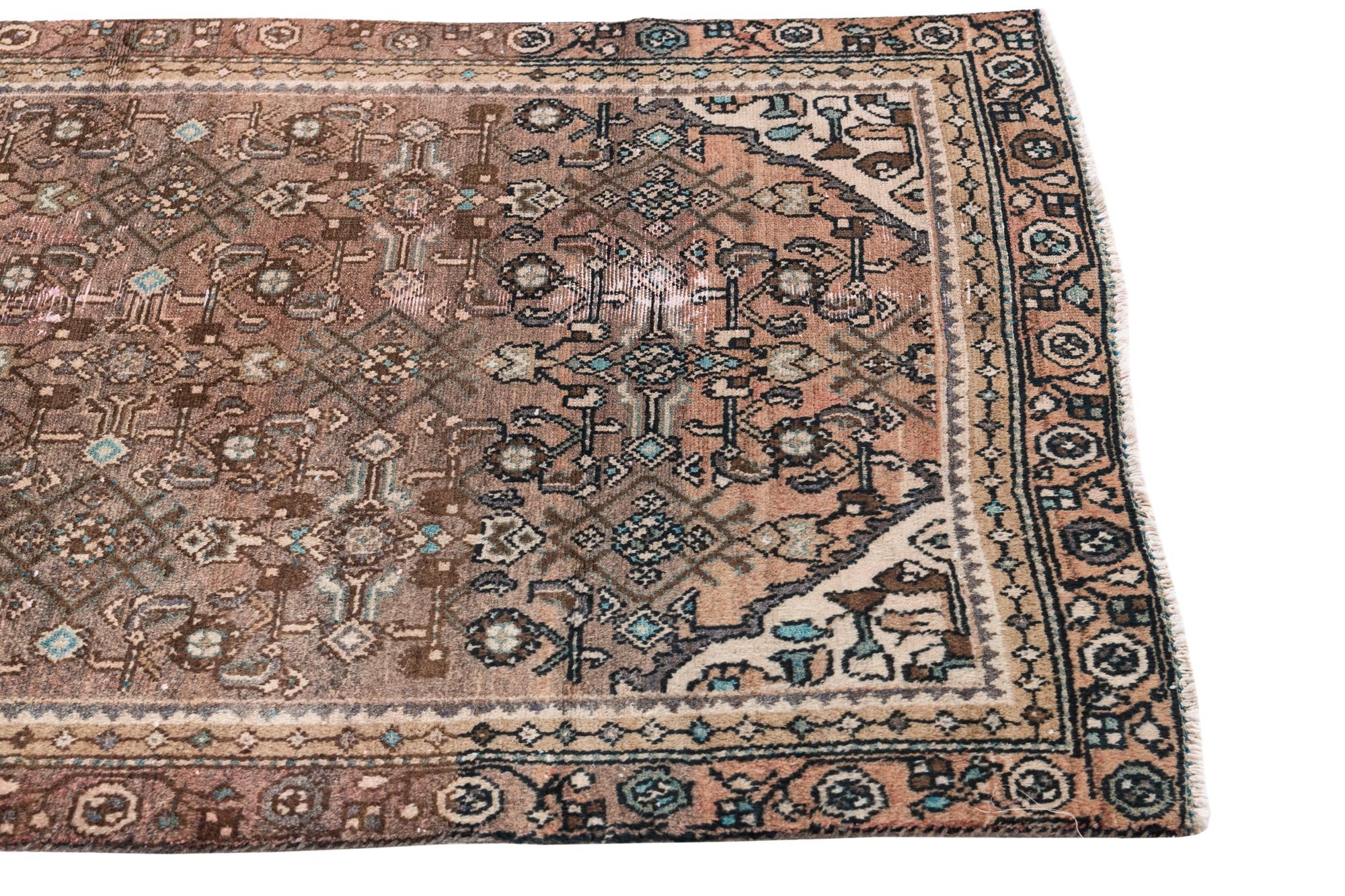 3' 4 x 6' 3 Hand Knotted Ultra Vintage Persian Wool Rug