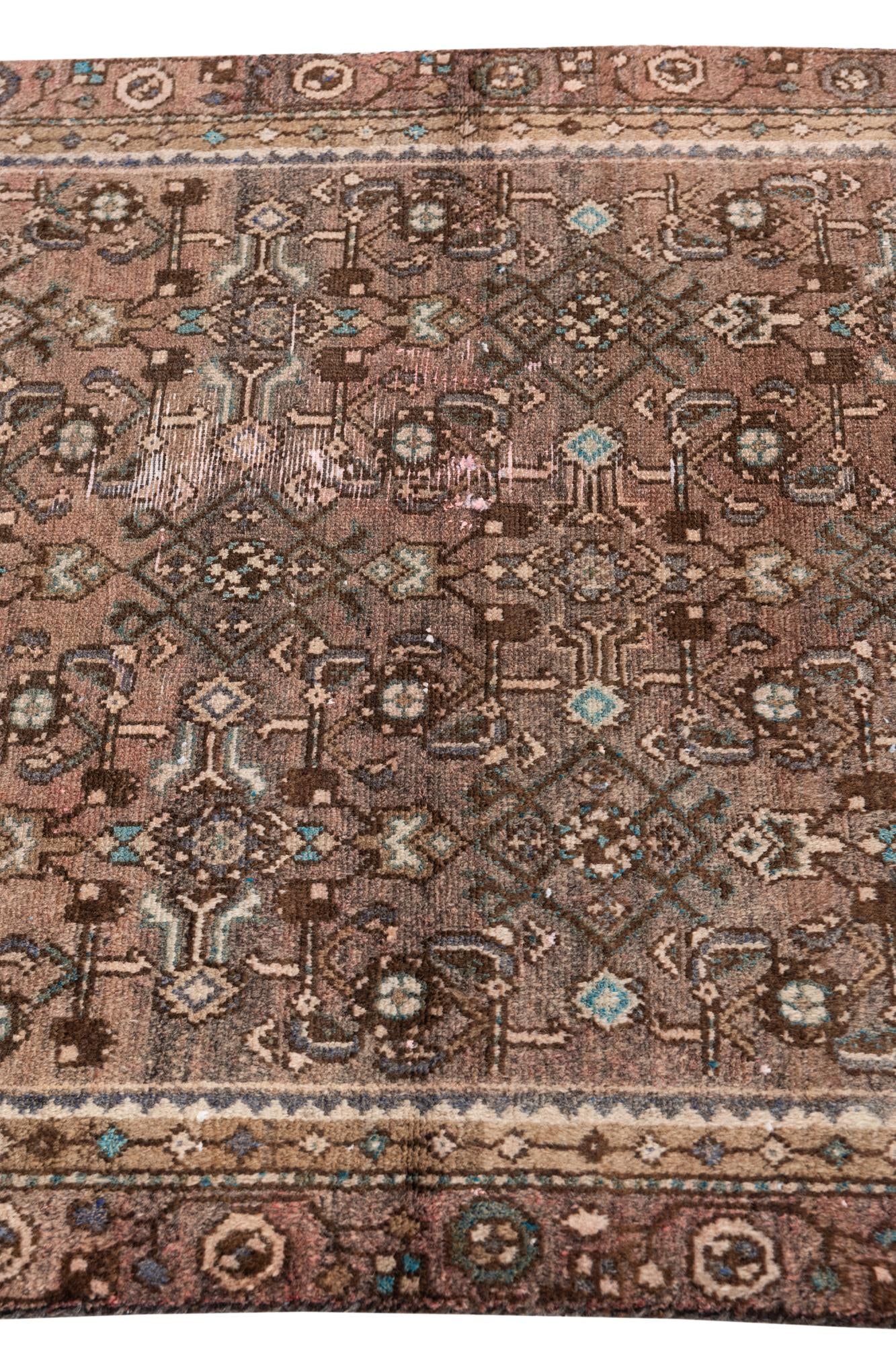 3' 4 x 6' 3 Hand Knotted Ultra Vintage Persian Wool Rug