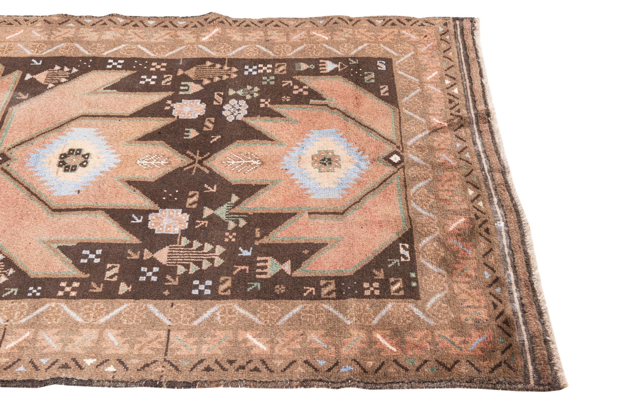 3' 7 x 6' Hand Knotted Ultra Vintage Persian Wool Rug