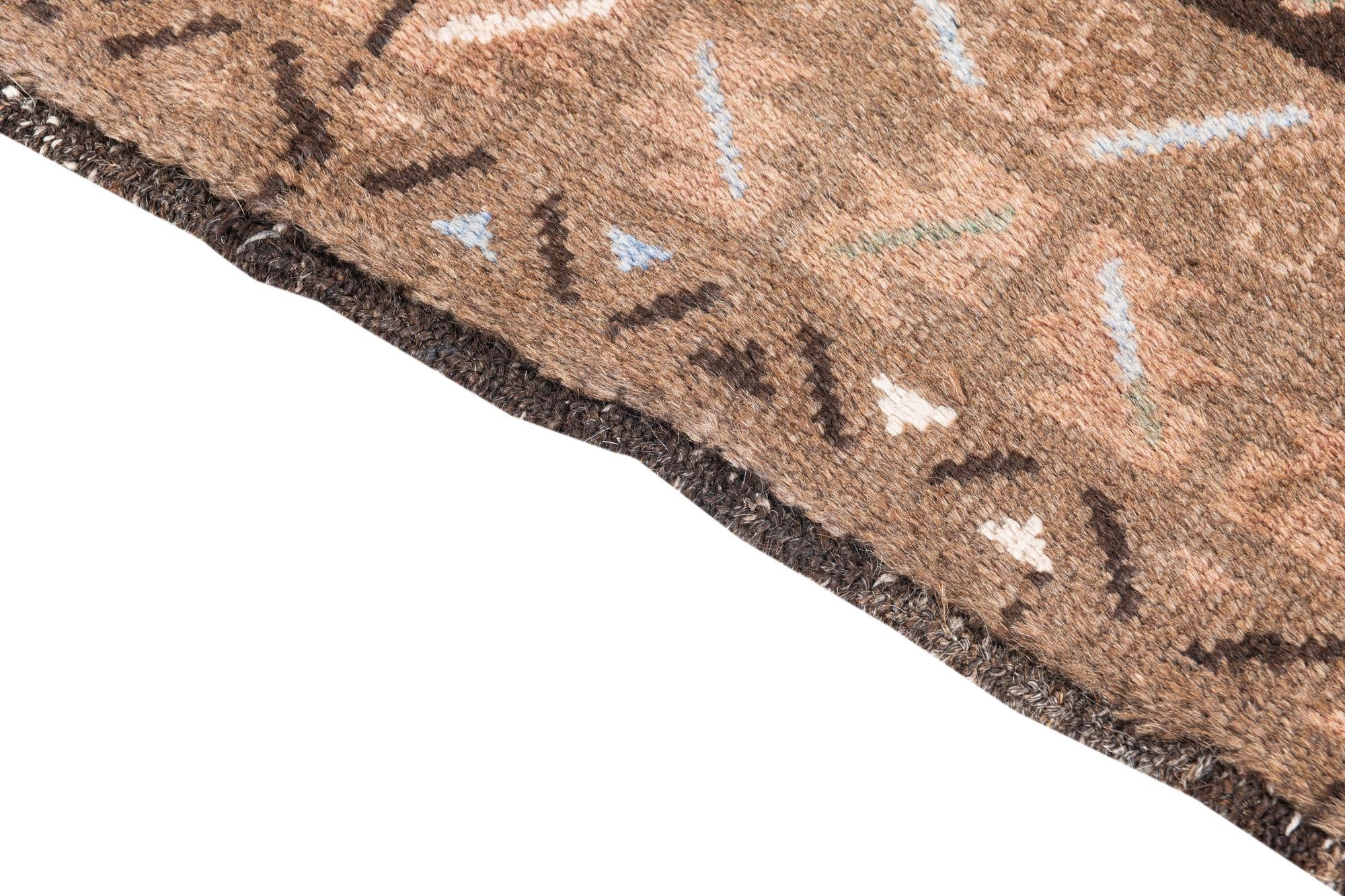 3' 7 x 6' Hand Knotted Ultra Vintage Persian Wool Rug